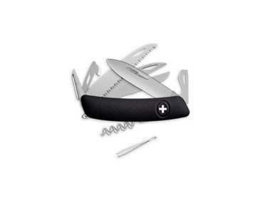 Schweizer Taschenmesser Swiza D09 Allmatt - schwarz - 12796 - Khurts.com