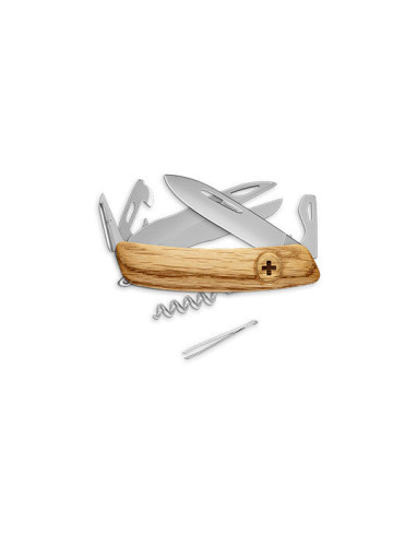 Schweizer Taschenmesser Swiza D07 Allmatt - Eiche - 12798 - Khurts.com