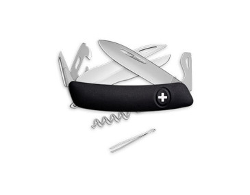 Schweizer Taschenmesser Swiza D07 Allmatt - schwarz - 12799 - Khurts.com