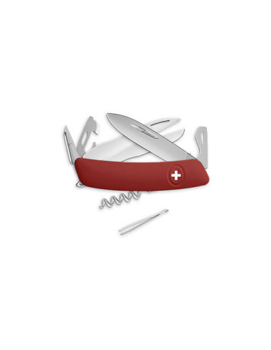 Schweizer Taschenmesser Swiza D07 Allmatt - rot - 12800 - Khurts.com