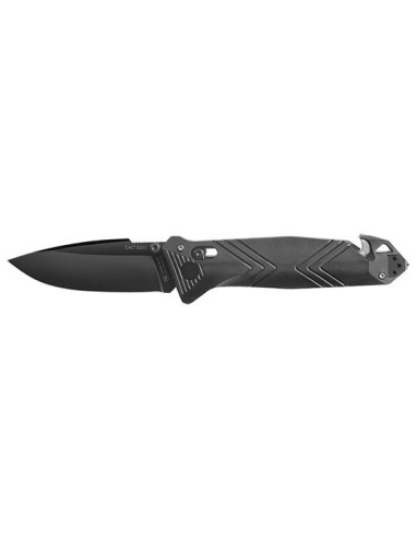 Couteau pliant TB Outdoor CAC Lisse - 4 fonctions - Noir - 13100 - Khurts.com