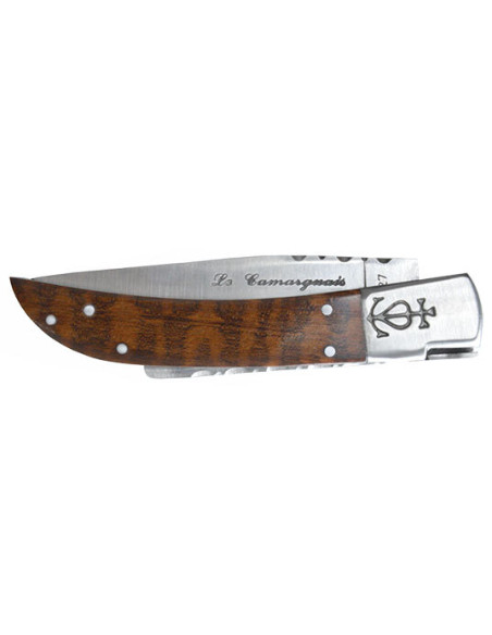 Regionalmesser Le Camarguais N&deg;12 Trident soud&eacute; Griff Amourette Klinge 115mm - 13276 - Khurts.com
