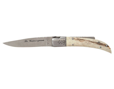 Regionalmesser Le Camarguais N&deg;10 Schmiedezinken Hirschhorn Klinge 90mm - 13285 - Khurts.com