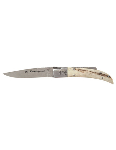 Regionalmesser Le Camarguais N&deg;10 Schmiedezinken Hirschhorn Klinge 90mm - 13285 - Khurts.com