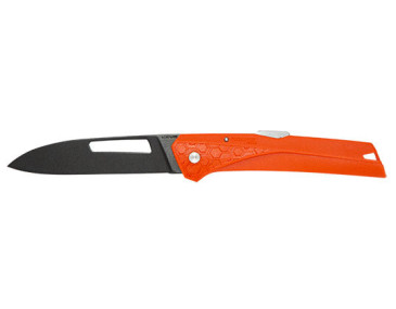 Couteau R&eacute;gional Florino Kiana orange - Lame noire - 13289 - Khurts.com