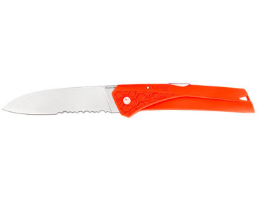 Couteau R&eacute;gional Florino Kiana orange Lame crant&eacute;e 87mm - 13291 - Khurts.com