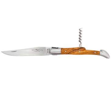 Regionalmesser Coutelier de Thiers Laguiole 2-teilig Griff Olivenholz - 13294 - Khurts.com