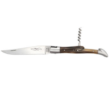 Regionalmesser Coutelier de Thiers Laguiole 2-teilig Griff Flammenhorn - 13300 - Khurts.com