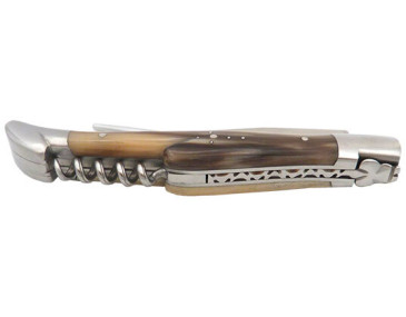 Regionalmesser Coutelier de Thiers Laguiole 2-teilig Griff Flammenhorn - 13300 - Khurts.com 2