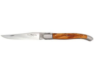 Regionalmesser Coutelier de Thiers Laguiole 1-teilig Griff Olivenholz - 13305 - Khurts.com