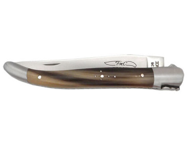 Regionalmesser Coutelier de Thiers Laguiole 1-teilig Griff Flammhorn - 13311 - Khurts.com