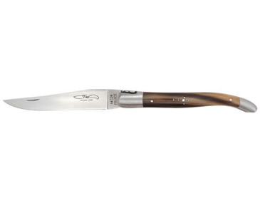 Regionalmesser Coutelier de Thiers Laguiole 1-teilig Griff Flammhorn - 13311 - Khurts.com 2
