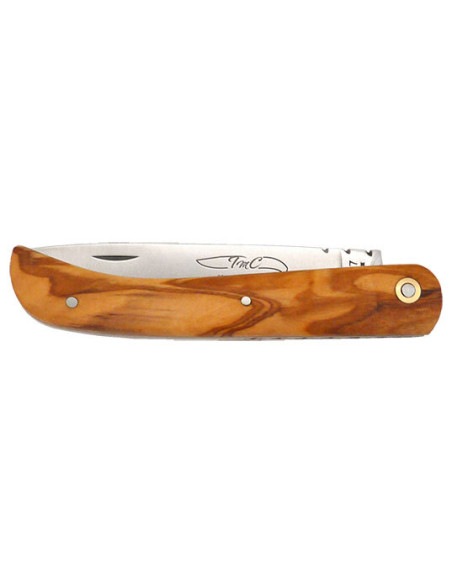 Regionalmesser Coutelier de Thiers Le Ti'Pot' Griff Olivenholz - 13318 - Khurts.com