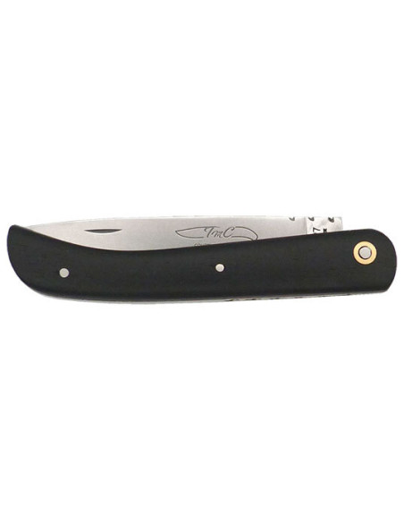 Le Ti'Pot' Knife: Elegance and Precision in Ebony Wood