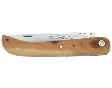 Couteau R&eacute;gional Coutelier de Thiers Le Ti'Pot' Manche Bois de Cade - 13323 - Khurts.com 2