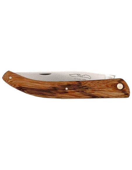 Couteau R&eacute;gional Coutelier de Thiers Complice Manche Bois de Serpent - 13360 - Khurts.com