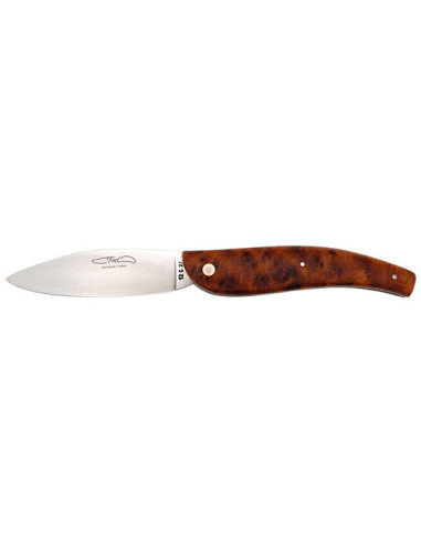 Navaja Thiers 20-16: Precisi&oacute;n y Elegancia en Madera de Tuya