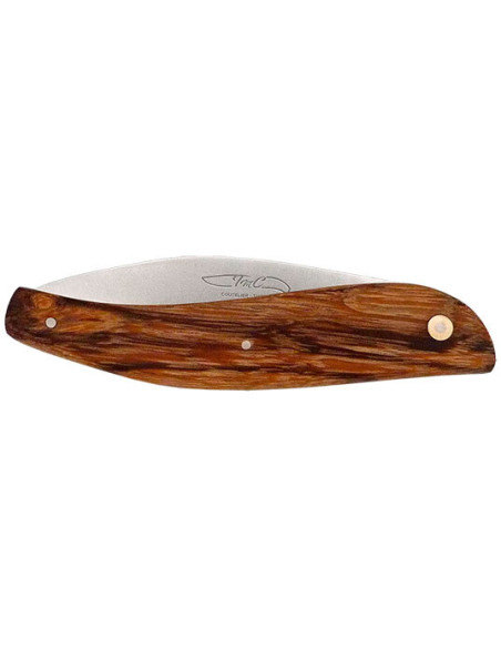 Cuchillo Thiers 20-16: Elegancia y Precisi&oacute;n en Madera de Serpiente