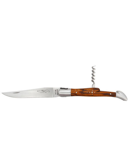 Cuchillo Laguiole Thiers: Elegancia y Precisi&oacute;n en Madera de Serpiente