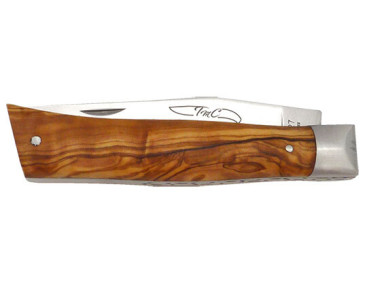 Regionales Messer Messerschmied aus Thiers Alpin Griff Olivenholz - 13397 - Khurts.com 2