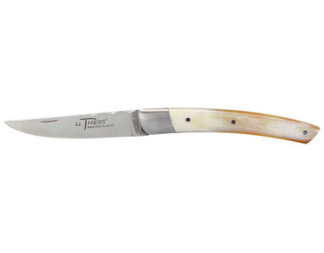 Le Thiers Knife in Light Horn: Artisanal Elegance and Precision