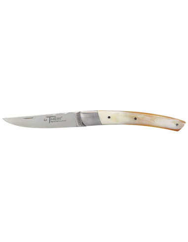 Coltello Le Thiers in Corno Chiaro: Eleganza e Precisione Artigianale