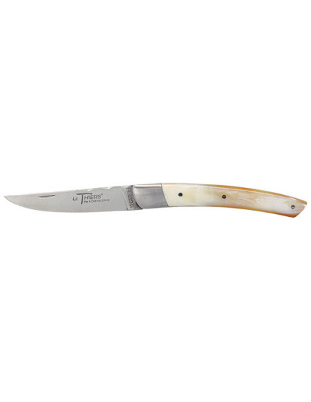 Cuchillo Le Thiers de Cuerno Claro: Elegancia y Precisi&oacute;n Artesanal