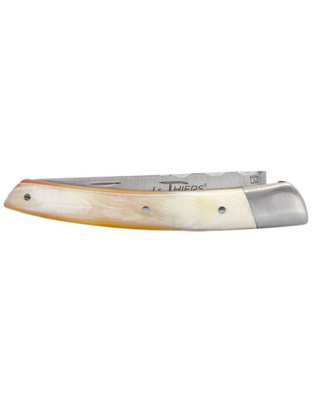 Coltello Le Thiers in Corno Chiaro: Eleganza e Precisione Artigianale