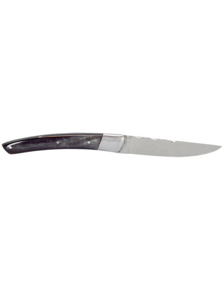 Le Thiers Knife: Elegance and Safety with Black Horn Handle
