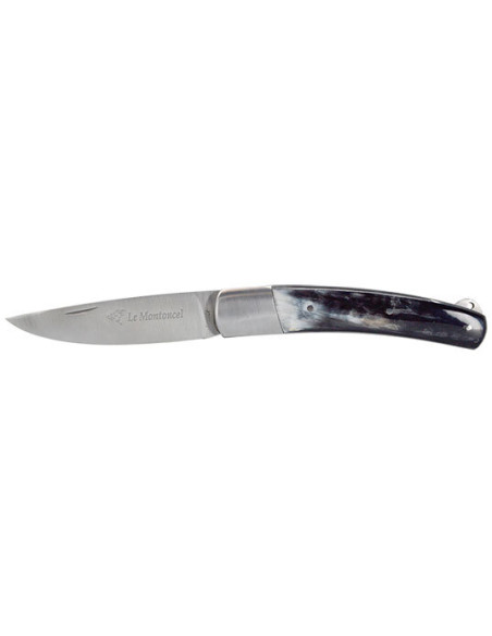 Navaja Le Montoncel: Elegancia y Precisi&oacute;n en Cuerno Negro