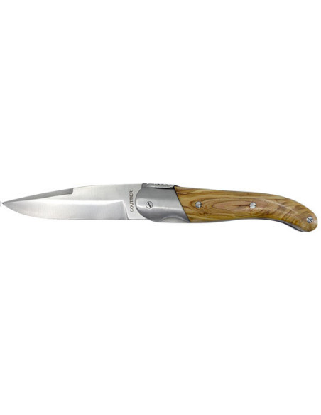 Regionales Jagdmesser Messerschmiede Chevalerias Couttier Olivenholzgriff - 13446 - Khurts.com
