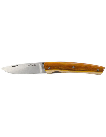 Cuchillo Le Charly: Elegancia y Precisi&oacute;n con Mango de Pistachero