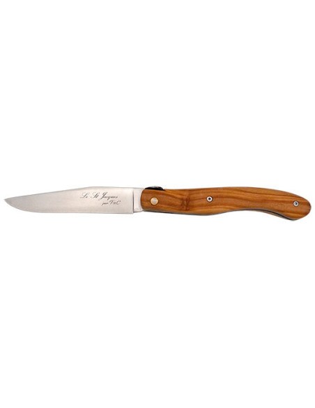 Couteau R&eacute;gional Coutelier de Thiers St Jacques Manche Olivier - 13484 - Khurts.com