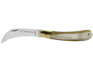 German Pruning Knife in Horn: Precision and Natural Elegance