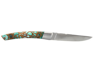 Regionalmesser Messerschmiede Chevalerias Le Thiers 1-teilig Griff Zimt Gr&uuml;n - 13561 - Khurts.com 2