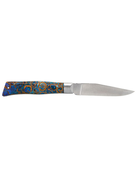 Cuchillo Alpin Canela Turquesa: Elegancia y Precisi&oacute;n Inigualables