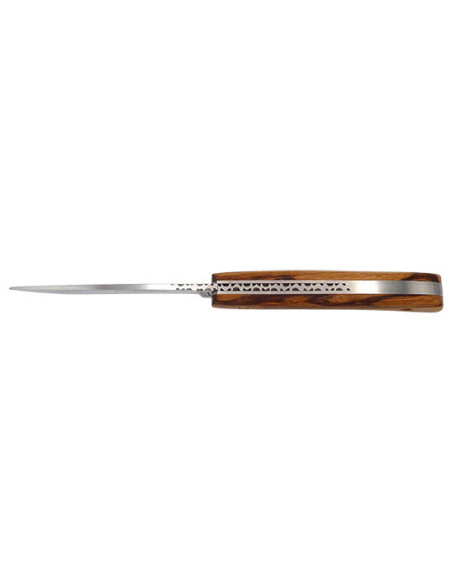 Navaja Thiers Mineur: Precisi&oacute;n y Elegancia en Madera de Serpiente