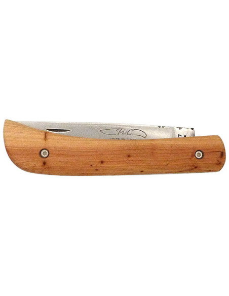 Regionalmesser Messerschmied Thiers Mineur Klinge 85mm Griff aus Cade-Holz - 13589 - Khurts.com