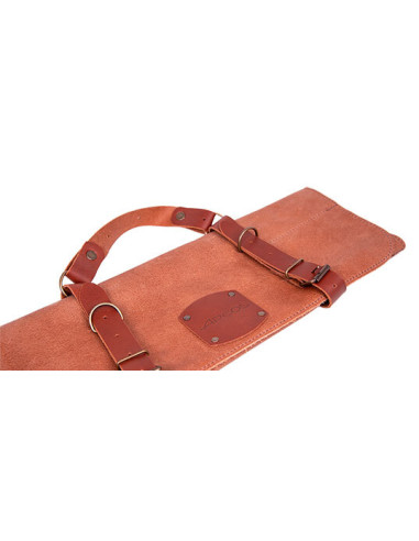 Funda Arcos en Cuero &ndash; Transporte 5 Cuchillos con Total Seguridad