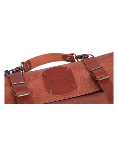 Funda Arcos en cuero &ndash; Proteja 10 cuchillos con elegancia