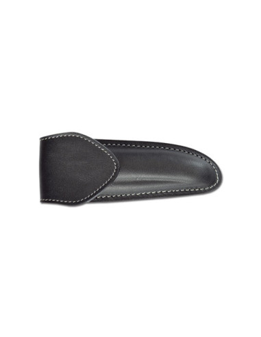Funda Cuero Negro Pielcu: Protecci&oacute;n Elegante para Cuchillos Laguiole