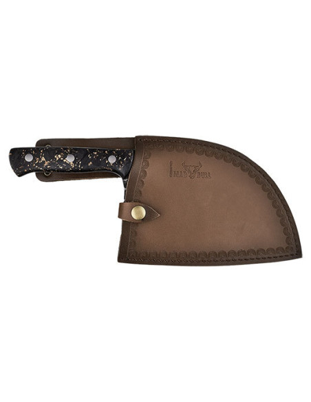 Couperet Samura MAD BULL Chopper Manche Noir Marbr&eacute; - 13913 - Khurts.com