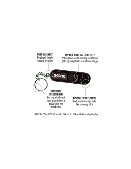 Alarma Llavero Sabre Red: Potencia Sonora 120 dB, Seguridad M&oacute;vil