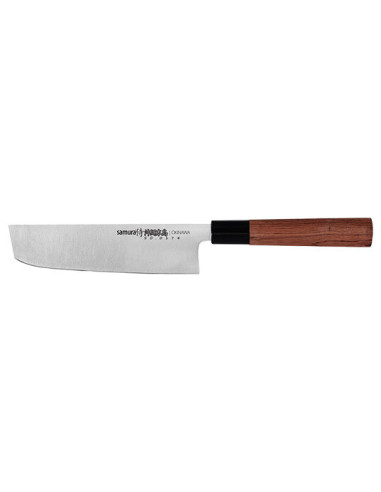 Nakiri Samura San Mai 10Cr15 - 14132 - Khurts.com