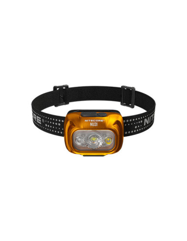 Lampada Frontale Nitecore NU31: 550 Lumen, Autonomia 147h, Impermeabile IP66