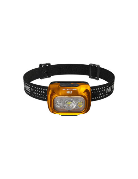 Lampada Frontale Nitecore NU31: 550 Lumen, Autonomia 147h, Impermeabile IP66