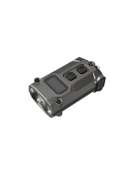 Tini 3 Grey Keychain Light - 600 Lumens, Ultra-Compact and Powerful