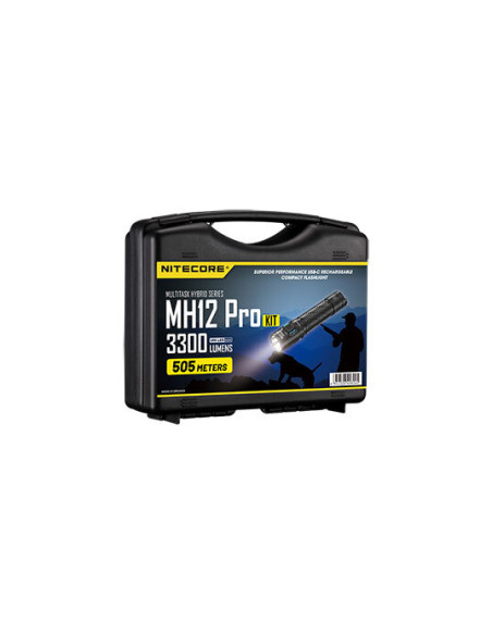 Kit Lampe Multitask Hybrid 12 Pro - 3300 Lumen Nitecore - 14504 - Khurts.com