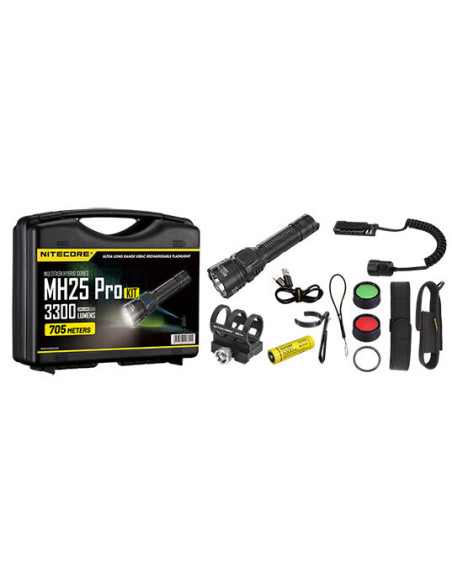 Kit Taschenlampe Multitask Hybrid 25PRO - 3300Lm Nitecore - 14517 - Khurts.com