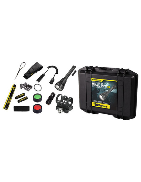 Kit Lampe torche MH40 Pro - 3500Lm Nitecore - 14567 - Khurts.com